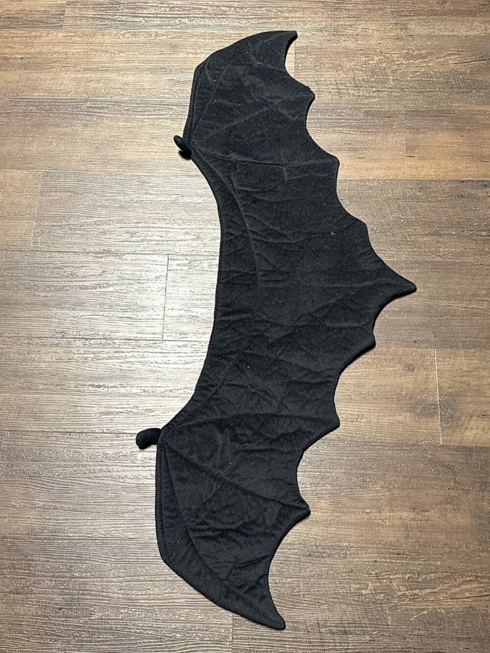Kids Bat Wings Costume Youth 7-8 Black Fleece Halloween Vampire Bat Dress Up